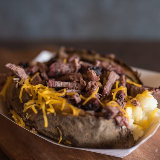 BBQ Loaded Baked Potato.