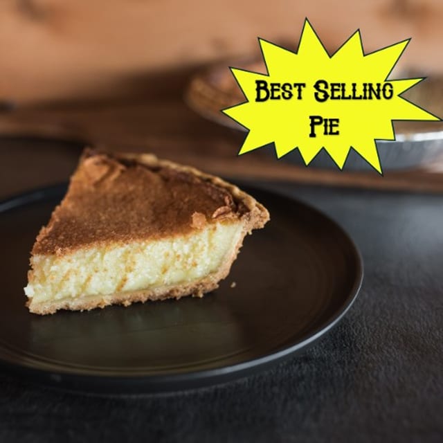 Buttermilk Pie Slice.