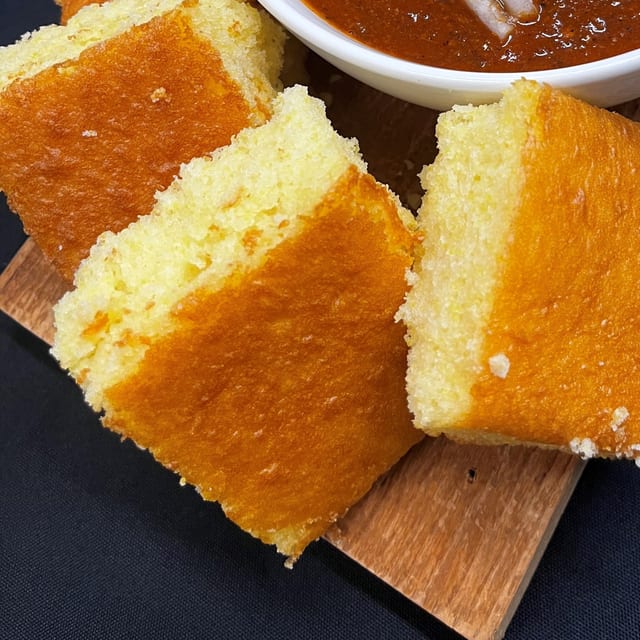 2 Cornbread Slices.