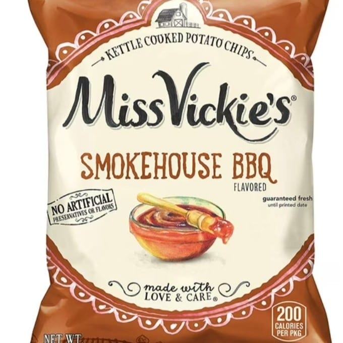 Miss Vickie's Smokehouse BBQ Chips.