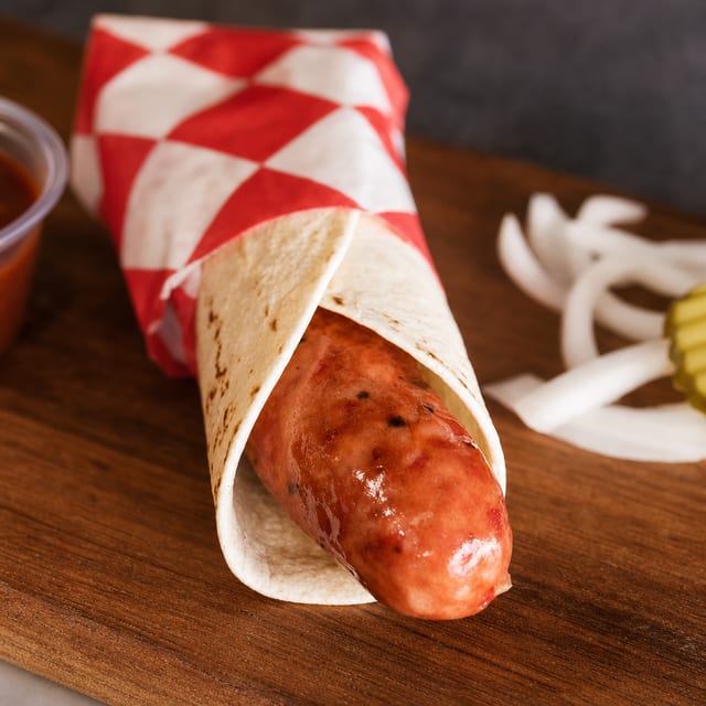 Pork Garlic Sausage Wrap.