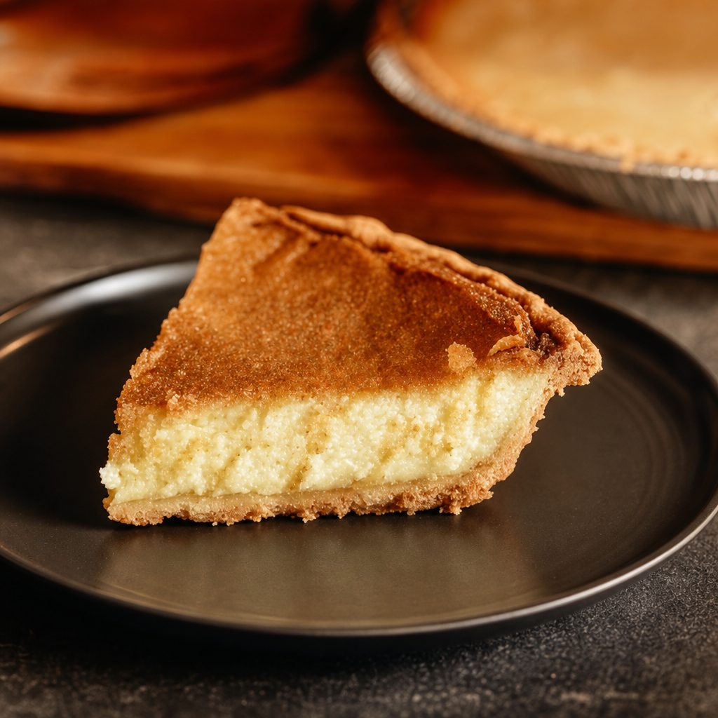Buttermilk Pie Slice.