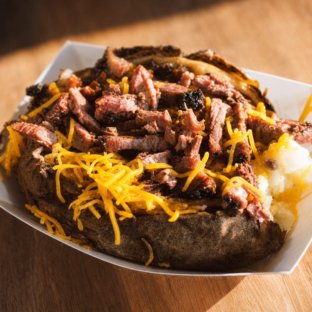 BBQ Loaded Baked Potato.