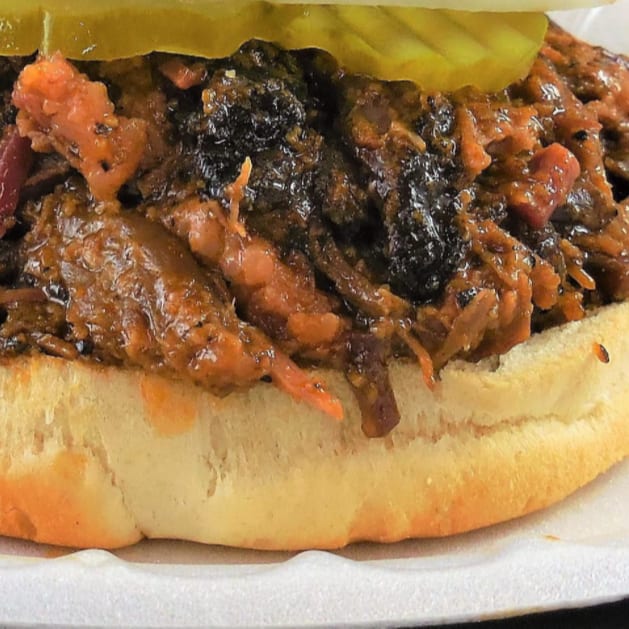 Chopped Beef Sandwich.