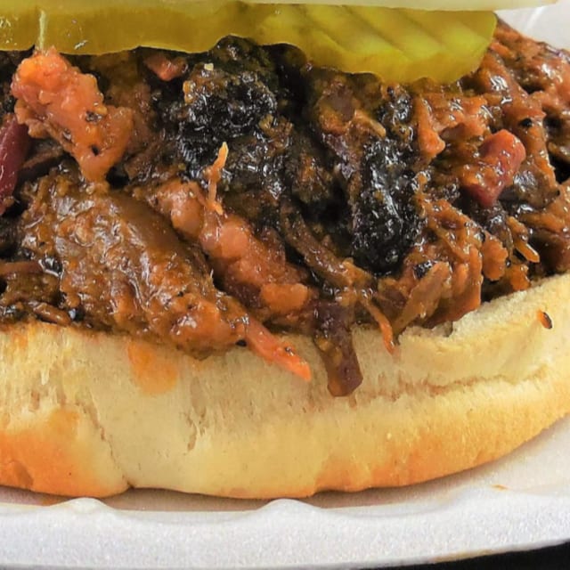 Chopped Beef Sandwich.