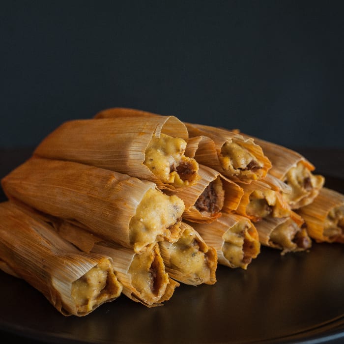 Hot Ready to Eat Pork Tamales.